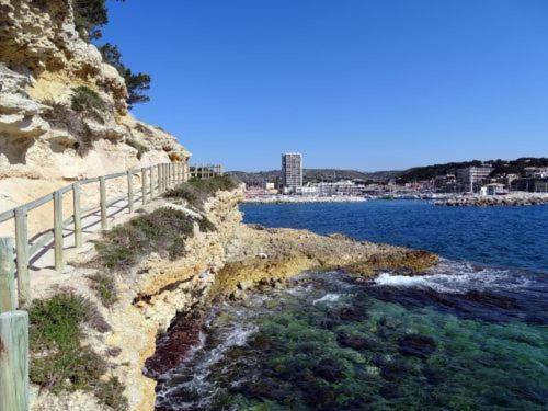 Grand Studio Terrasse De Standing, Pleine Vue Village Et Mer Carry-le-Rouet Exterior foto